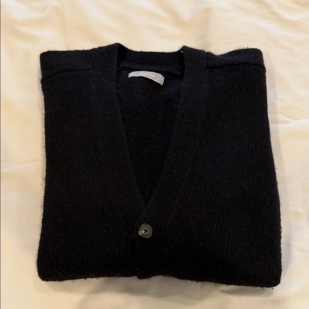 Everlane Men's Black Knit Cardigan